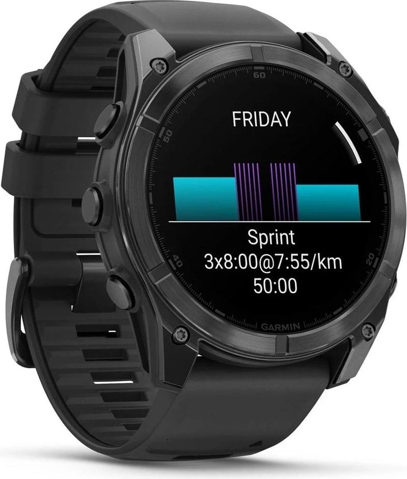 Garmin Fenix 8, 51 mm – külgvaade – Nutisormused